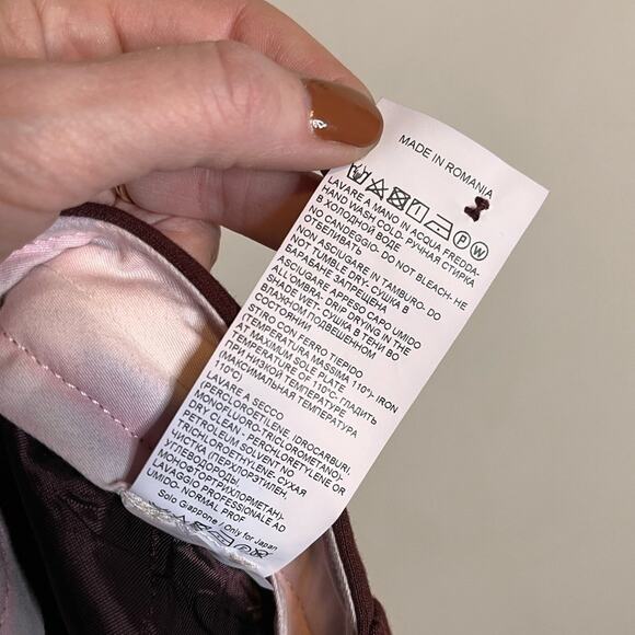 SEVENTY Sergio Tegon Maroon Red Cuffed Trousers Dress Pants IT 42/US 8 Fall - Picture 8 of 8